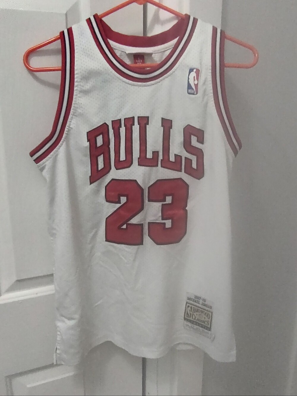 Youth (L 14/16) Mitchell & Ness Michael Jordan White Chicago Bulls 1997/98 Hardw